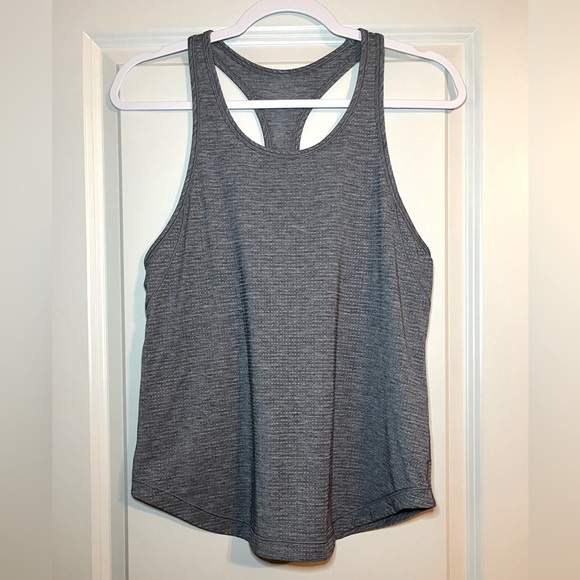 Lululemon Long Distance Tank in Heathered Black Size 6 - Picture 2 of 6